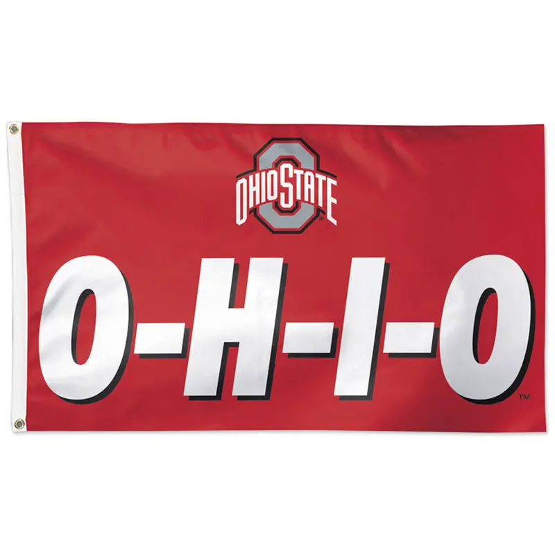 The Ohio State Buckeyes "O-H-I-O" Official NCAA Deluxe 3'x5' Team Flag - Wincraft