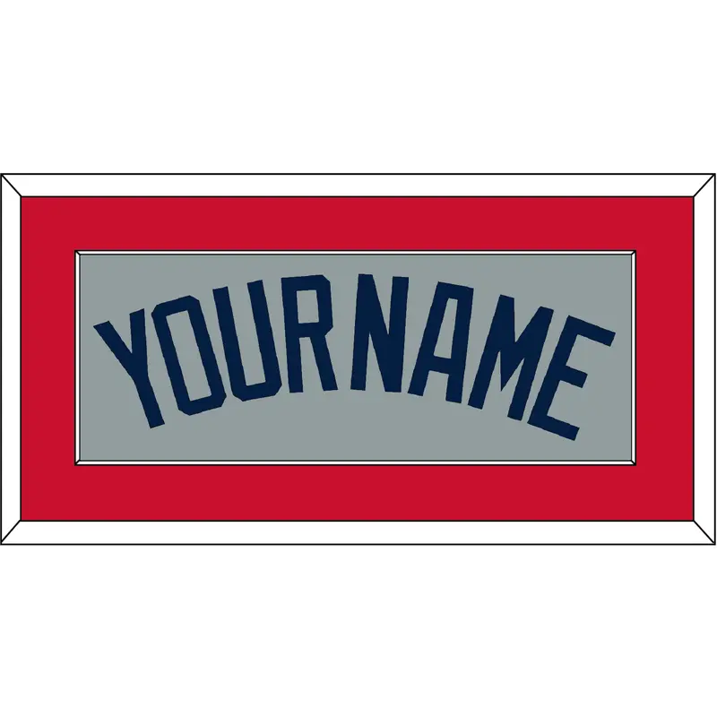 Boston Name - Road Gray (2009-2013) - Single Mat 2