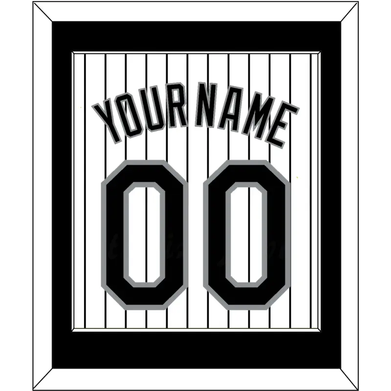 Chicago Name & Number - Home White Pinstripes - Single Mat 1