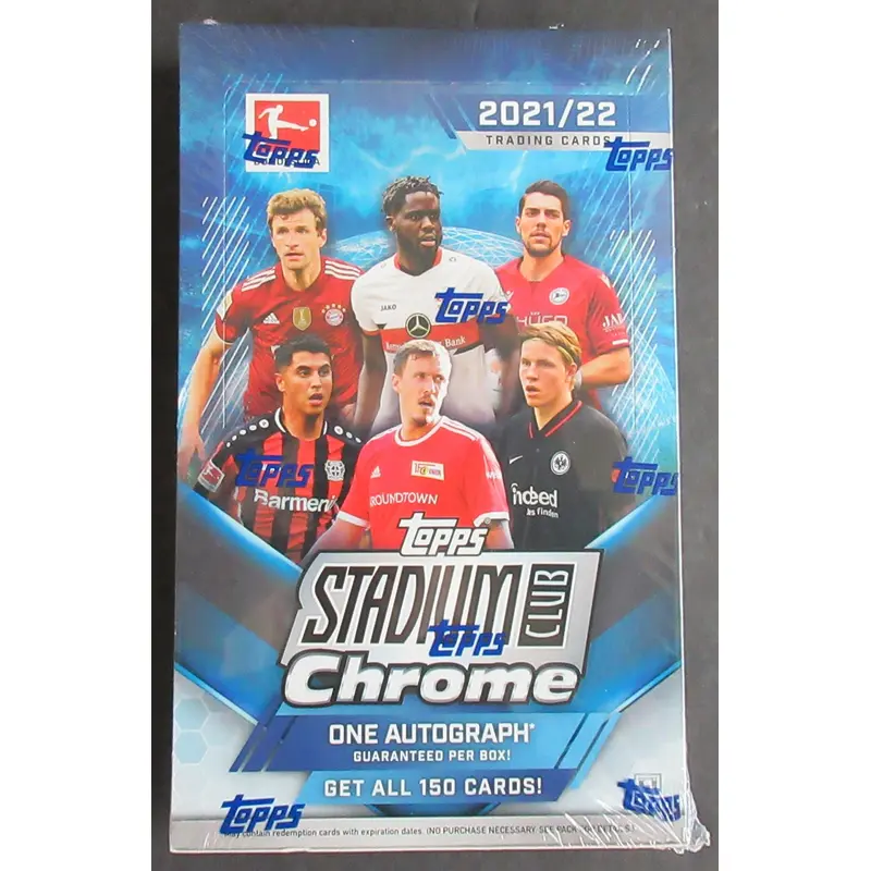 2021/22 Topps Stadium Club Chrome Bundesliga Soccer Box (Hobby) (18/6)