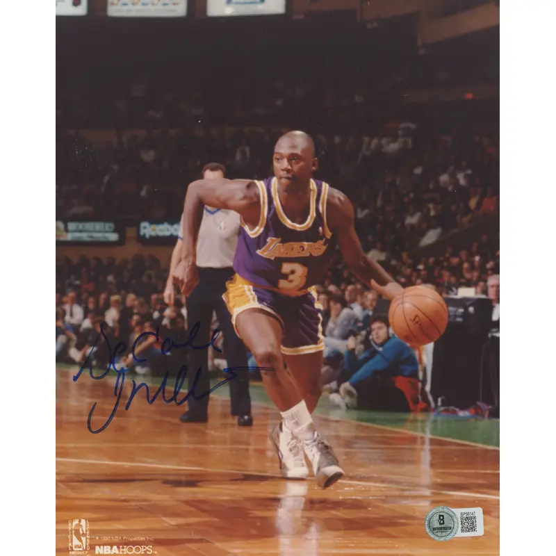 Lakers Sedale Threatt Authentic Signed 8x10 Photo Autographed BAS #BP56147