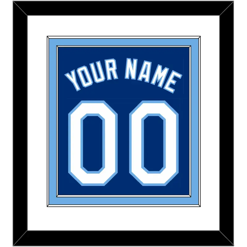 Kansas City Name & Number - Alternate Blue - Double Mat 1