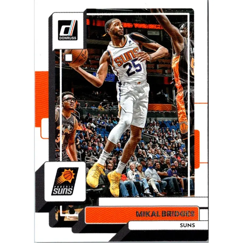 2022 Donruss Holo Laser Red/Gold Mikal Bridges #135