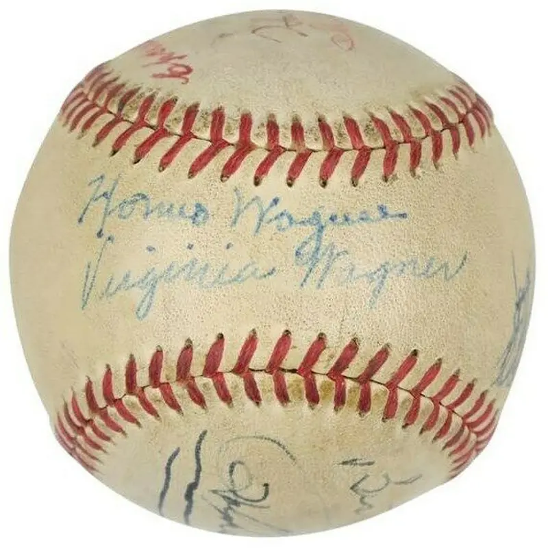 Beautiful Honus Wagner Sweet Spot Signed Autographed Baseball With PSA DNA COA