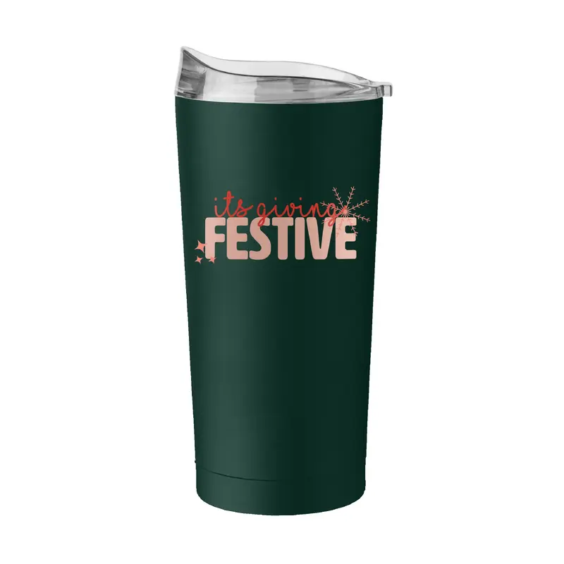 Christmas Festive 20oz Powder Coat Tumbler