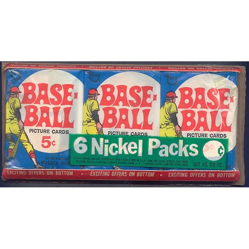 1969 Topps Baseball Unopened Wax Pack Tray (Authenticate)