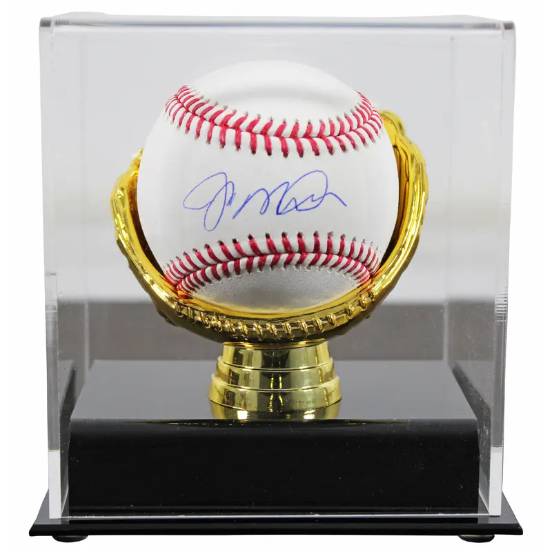 49ers Joe Montana Authentic Signed Oml Baseball Autographed w/ Case Fanatics