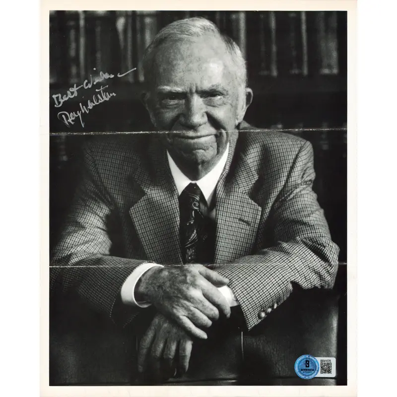 Ray Walston Of Mice And Men "Best Wishes" Signed 8x10 Photo BAS #BR41076