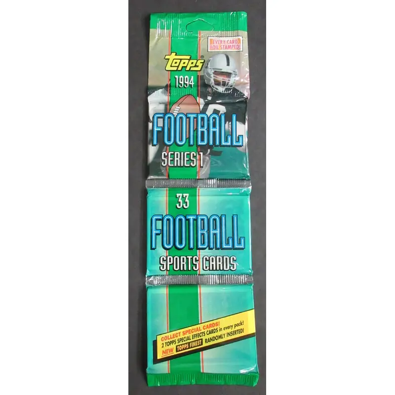 1994 Topps Football Unopened Series 1 Rack Pack (33)