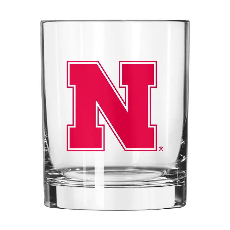 Nebraska 14oz Gameday Rocks Glass