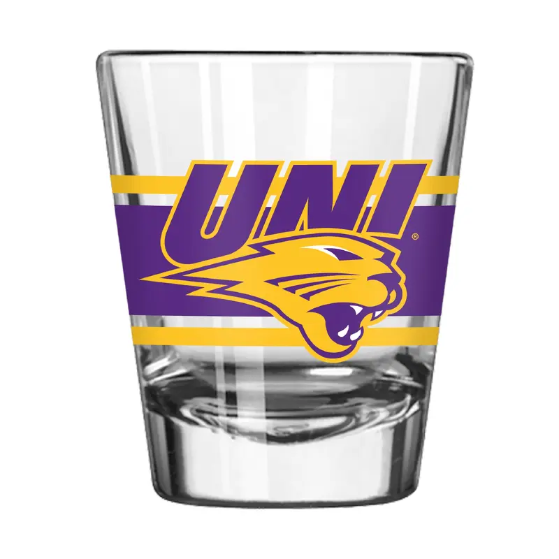 Northern Iowa 2oz Stripe Shot Glass