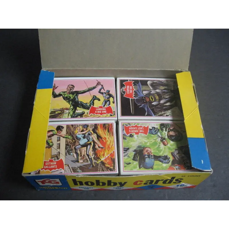 1966 Topps Batman Red Bat Partial Unopened Cello Box