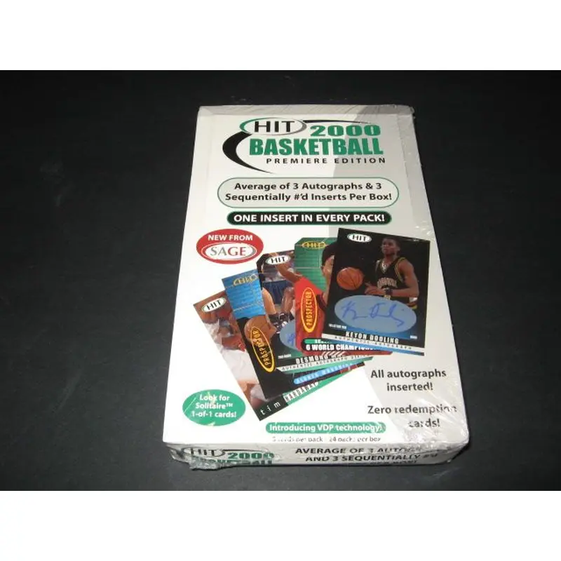 2000/01 Sage Hit Basketball Box