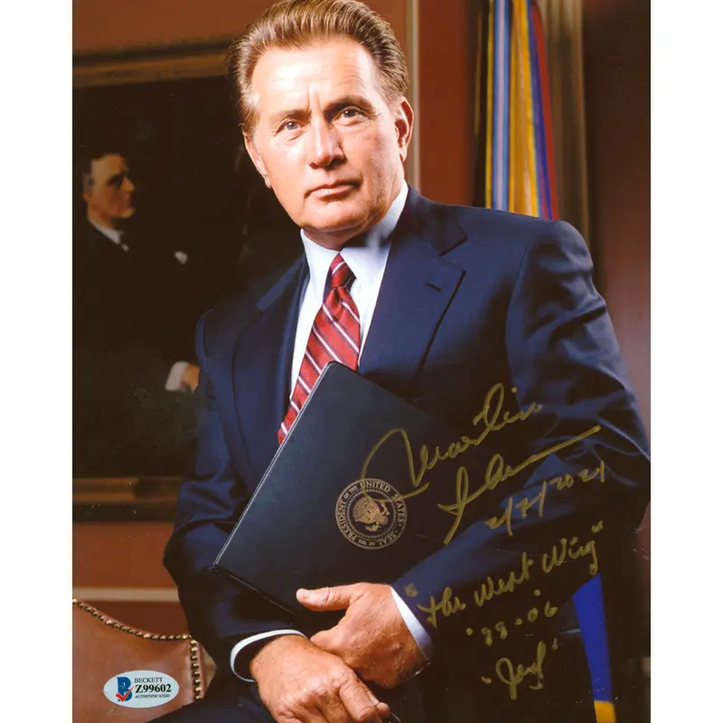 Martin Sheen The West Wing "4x Insc." Authentic Signed 8x10 Photo BAS #Z99602