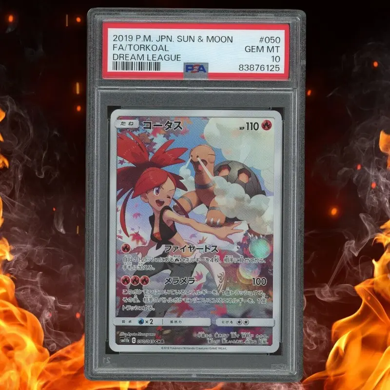 Pokemon Dream League TORKOAL Full Art Character Rare 050/049 PSA 10 CHR