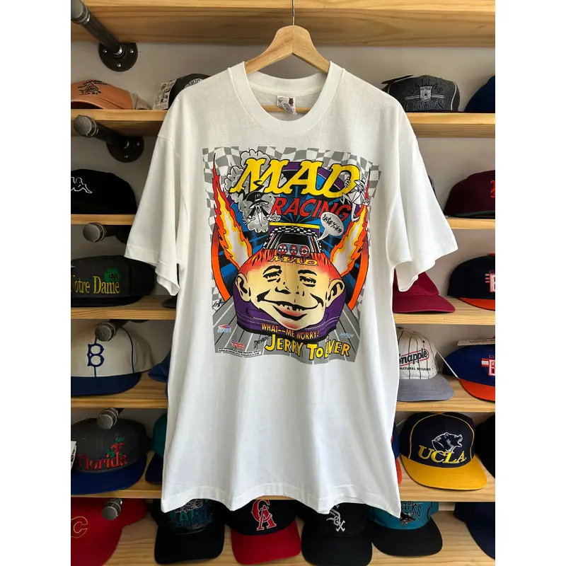 Vintage 1998 Mad Magazine Racing Deadstock Tee XL