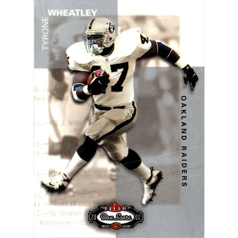 2002 Fleer Box Score Tyrone Wheatley #86