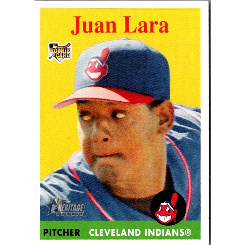 2007 Topps Heritage Juan Lara #123 Rookie