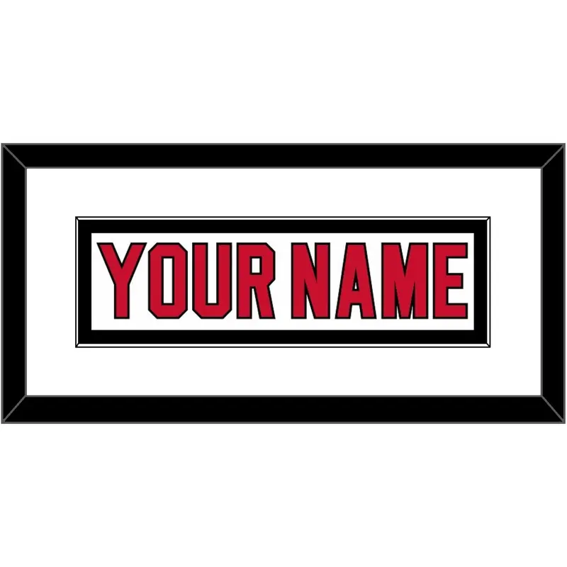 New Jersey Nameplate - Home White (1992-2007) - Single Mat 1