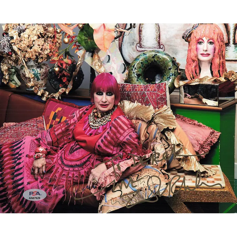 Zandra Rhodes signed 8x10 photo PSA/DNA Autographed Fashion Designer