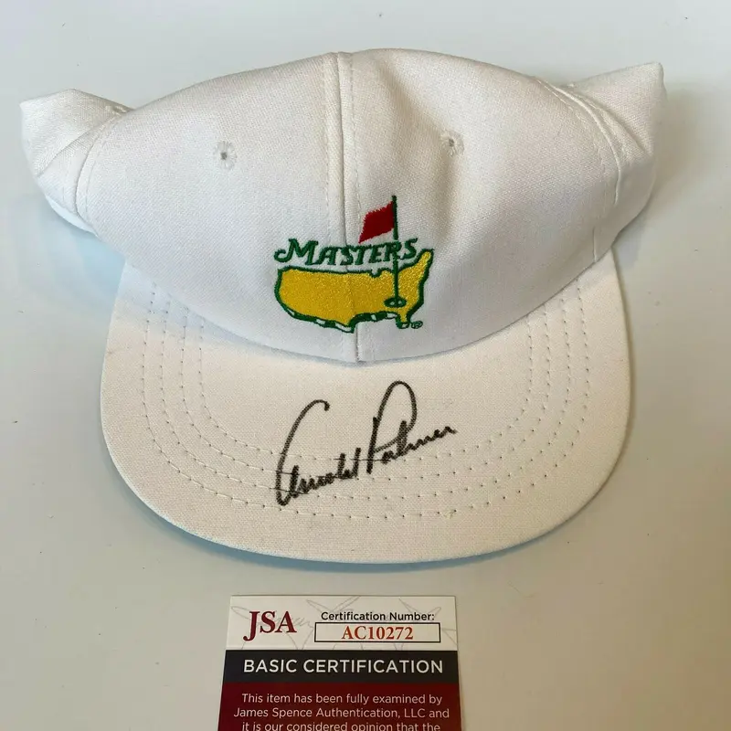 Arnold Palmer Signed Masters Golf Hat Cap With JSA COA PGA Golf