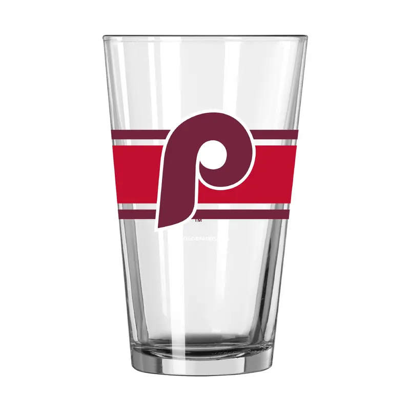 Philadelphia Phillies Vintage 16oz Stripe Pint Glass