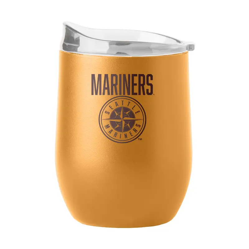 Seattle Mariners 16oz Huddle Powder Coat Curved Beverage