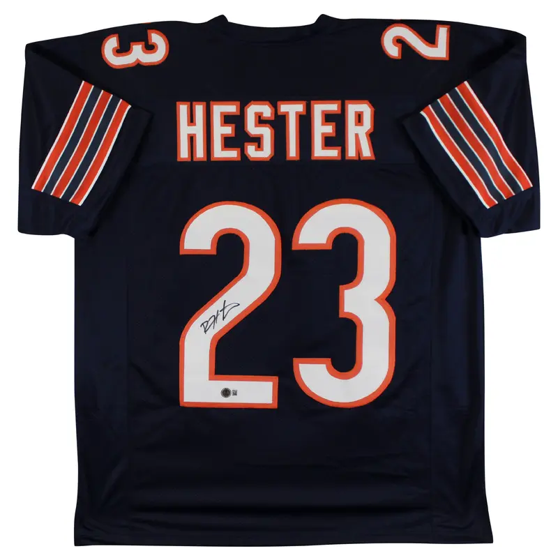 Devin Hester Authentic Signed Navy Pro Style Jersey Autographed BAS
