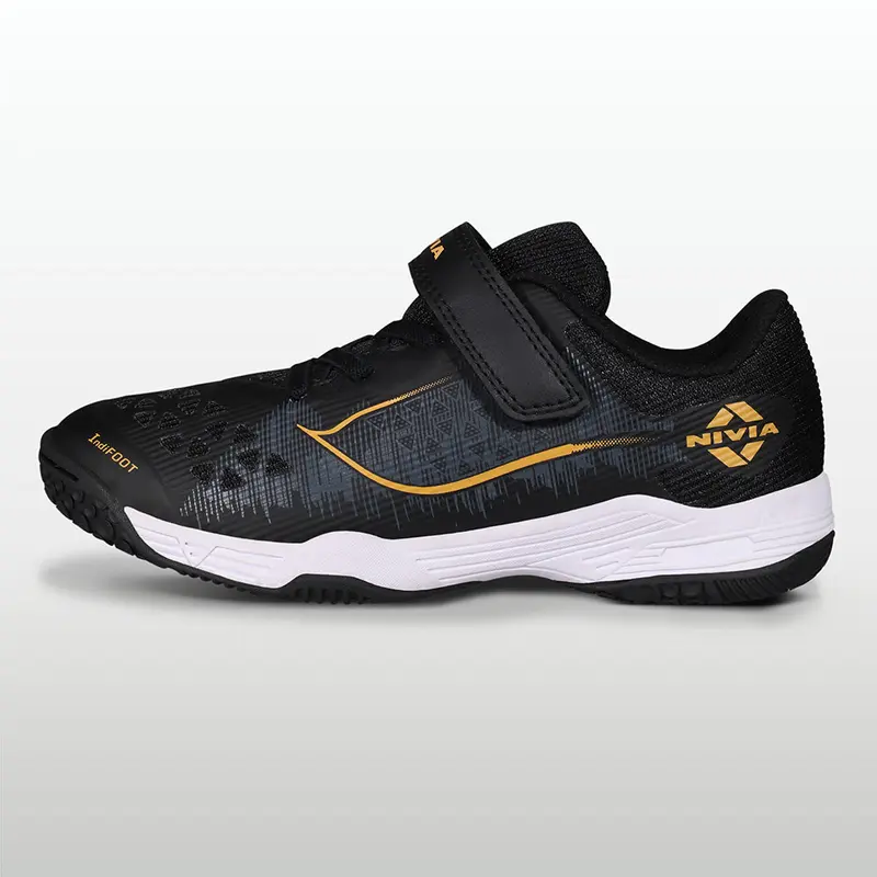 Nivia Hy-Court 3.0 Kids Velcro Badminton Shoes | Kibi Sports