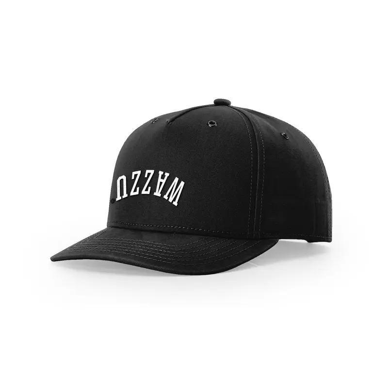 Richardson Snap Back Black Upside Down Wazzu Hat