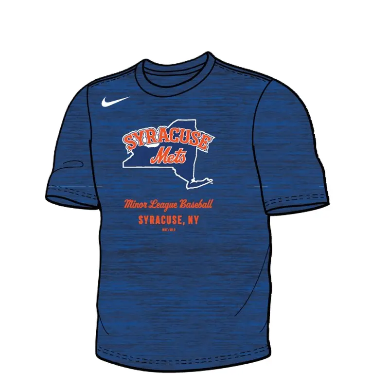 Syracuse Mets Nike Royal Velocity Tee
