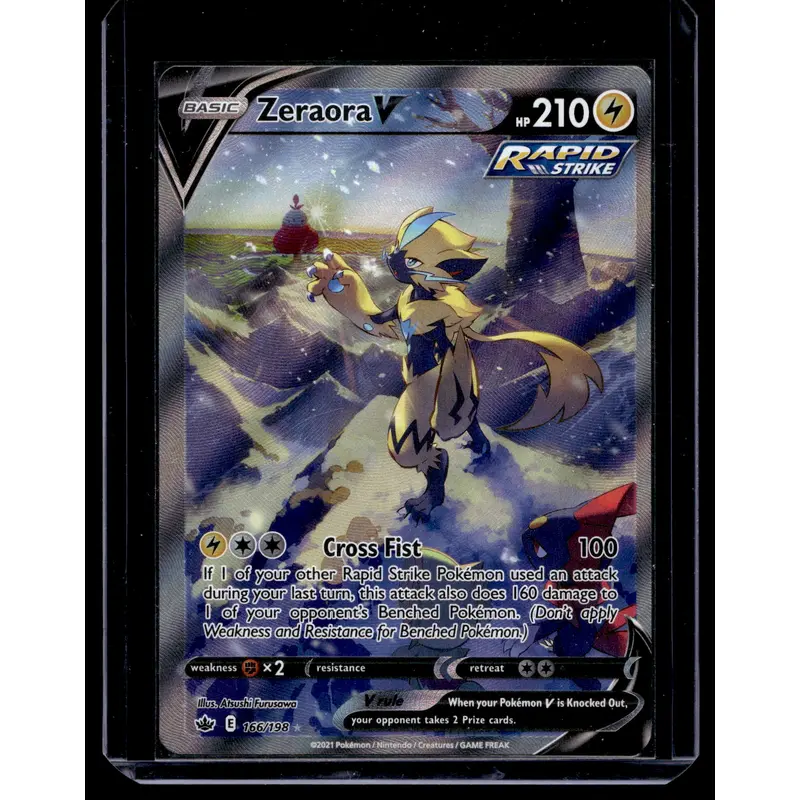 2021 Pokemon Sword & Shield - Chilling Reign - Alternate Art - Zeraora V #166