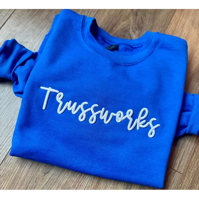 3D Puff Script Sweatshirt