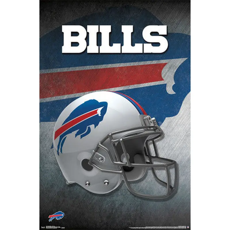 Buffalo Bills Official NFL Football Team Helmet Logo Poster - Trends International