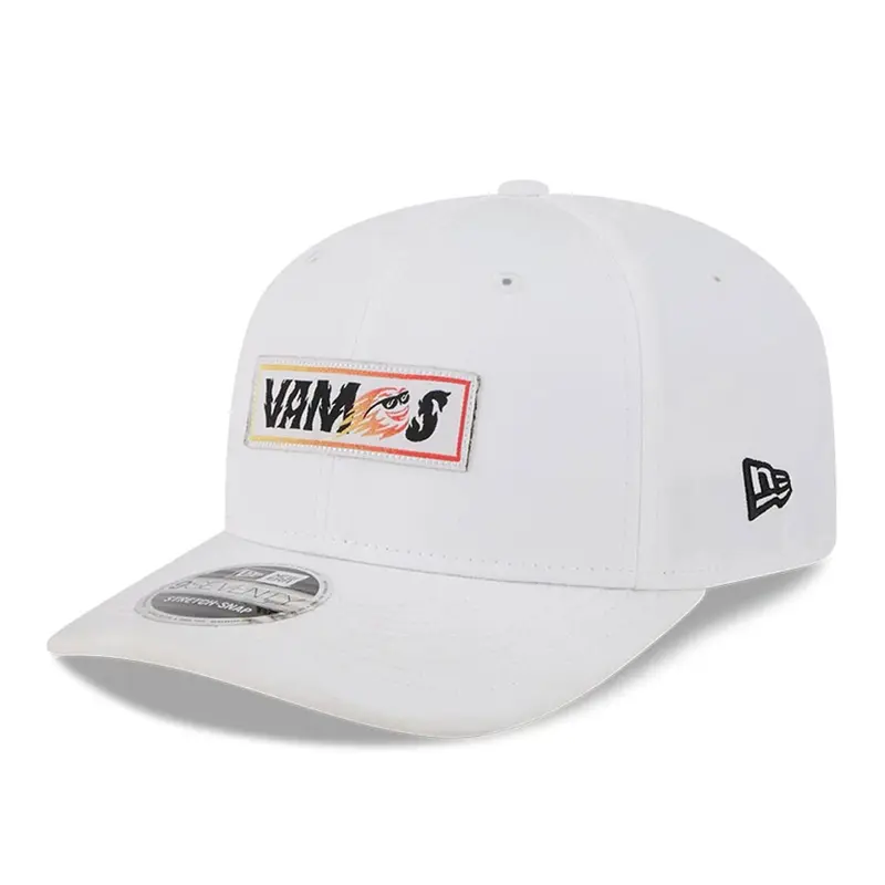 Fireballs LIV Golf 2025 White 9SEVENTY Stretch Snap Adjustable Cap