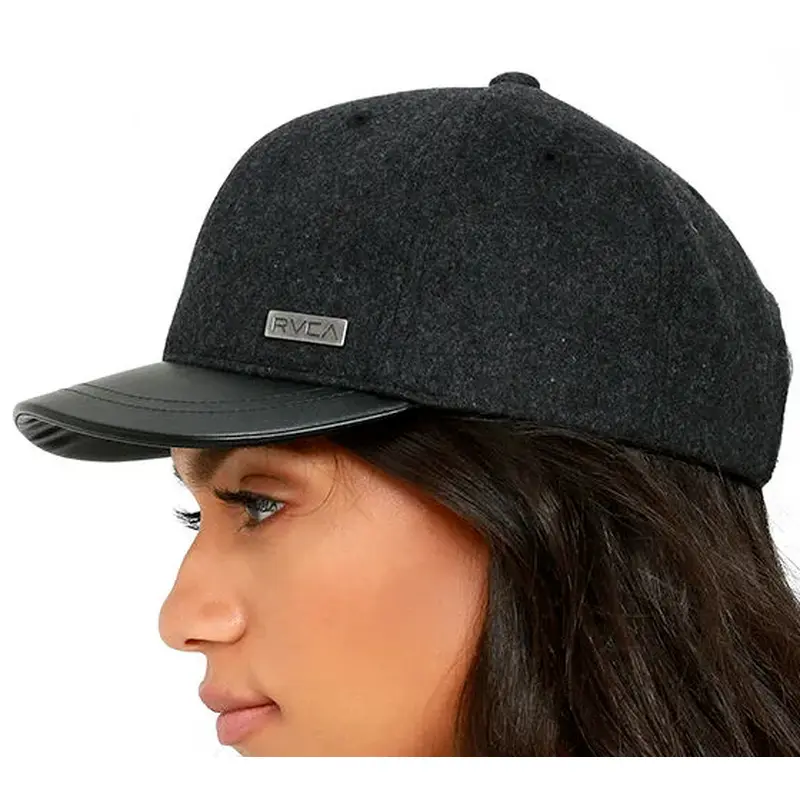 RVCA HATS GREY BUFFALO BASEBALL WGAHWBUF