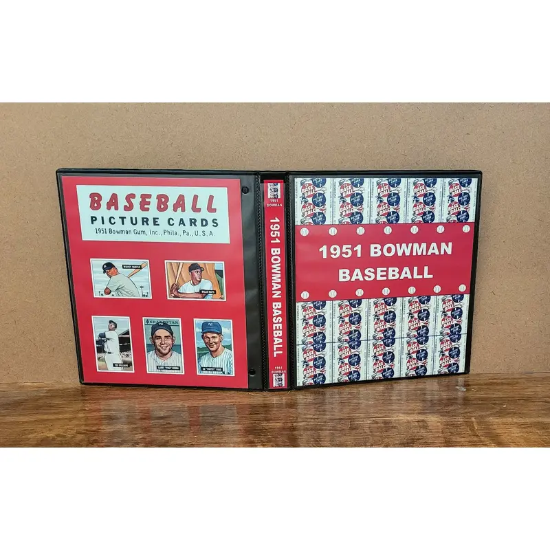 1951 Bowman Baseball Cards Custom Made Album Binder Inserts 3 Sizes - 3449
