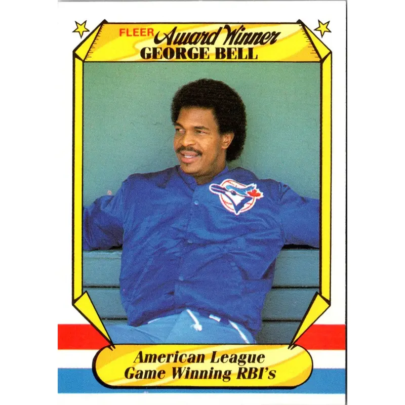 1987 Fleer Award Winners George Bell #2