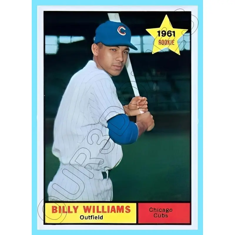 Billy Williams 1961 Topps Reproduction Card - 4281