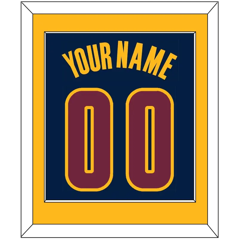 Cleveland Name & Number - Alternate Blue (2014-2017) - Single Mat 3