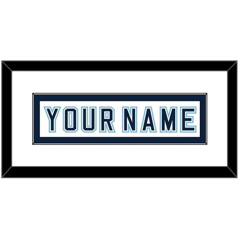 Maine Hockey Nameplate - Home White - Single Mat 2