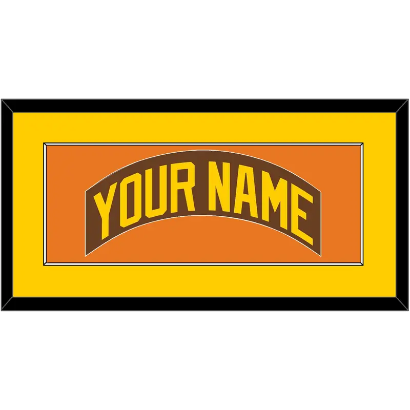 San Diego Nameplate - Road Brown (1980-1984) - Single Mat 4