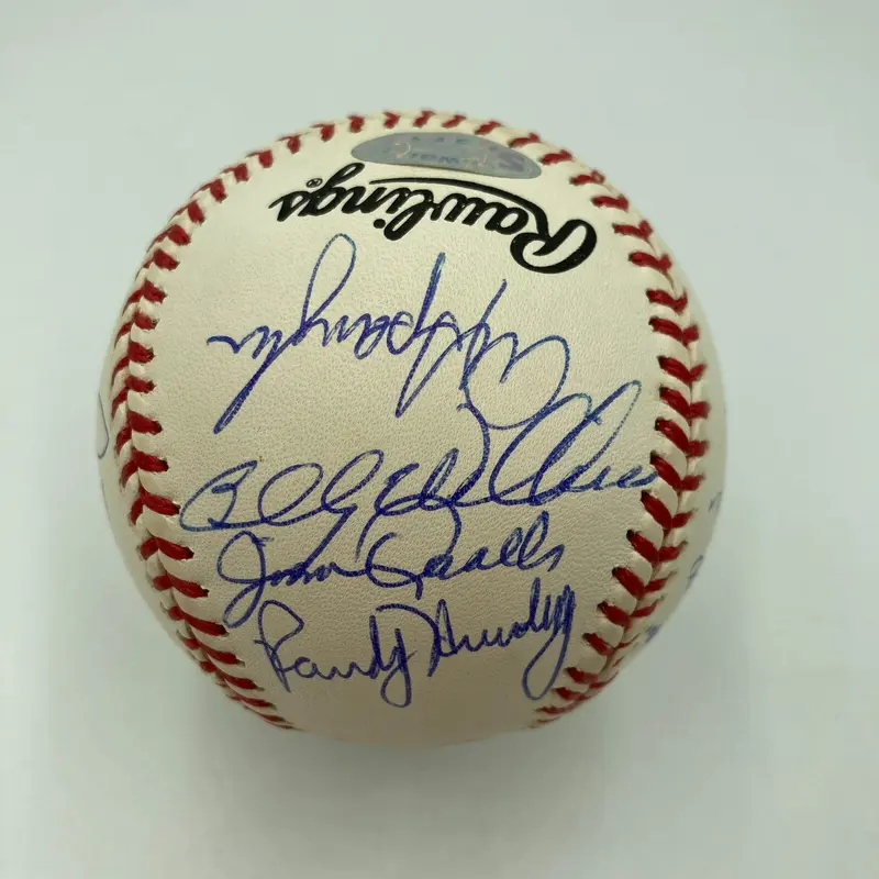 1969 Chicago Cubs Team Signed Baseball Ernie Banks Billy Williams JSA COA