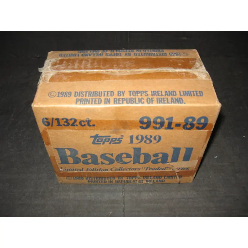 1989 Topps Baseball Traded Tiffany Factory Set Case (6 Sets) (Authenticate)
