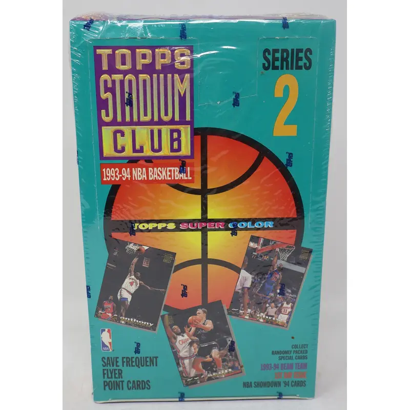 1993/94 Topps Stadium Club Basketball Series 2 Box (24/12)