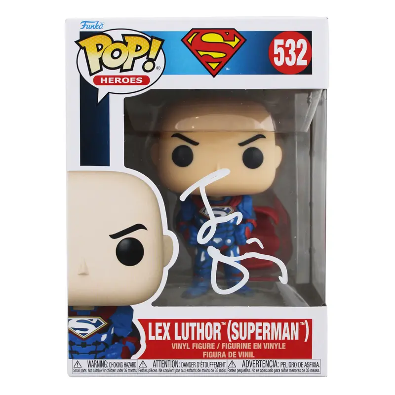 Jesse Eisenberg Superman Signed Lex Luthor #532 Funko Pop Vinyl Figure JSA