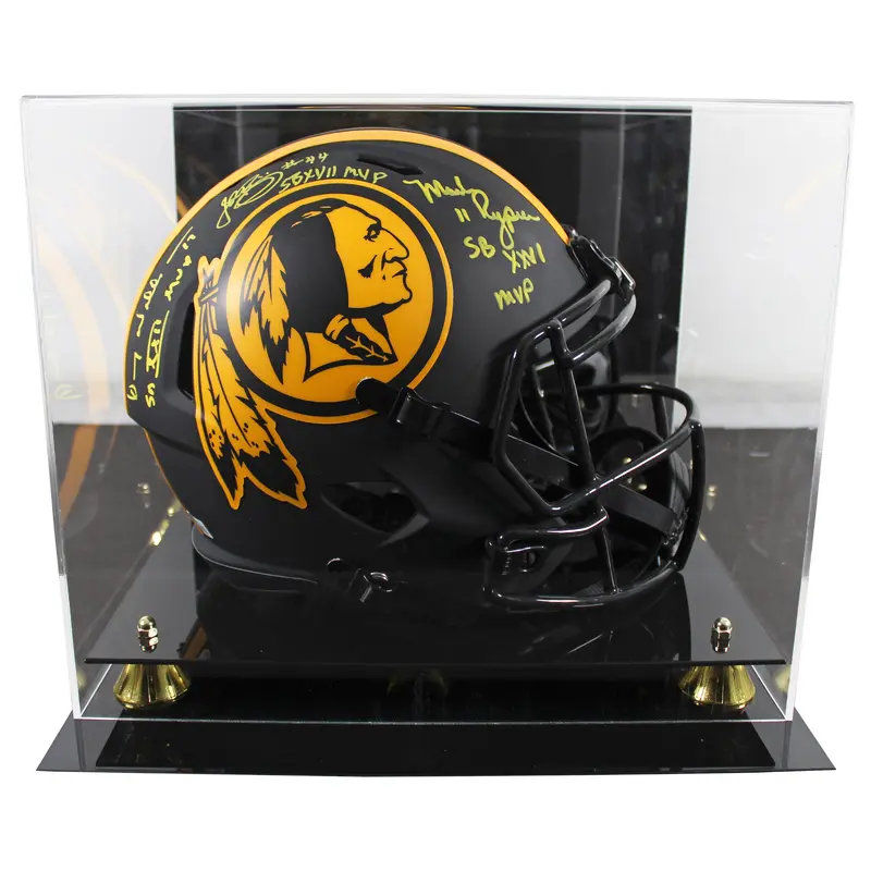 WFT Williams, Rypien & Riggins Signed Eclipse F/S Speed Rep Helmet W/ Case BAS W
