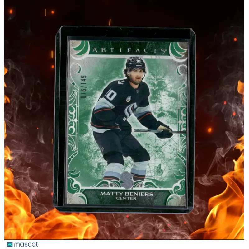 2024-25 Upper Deck Artifacts Matty Beniers Emerald Green 076/149 #22