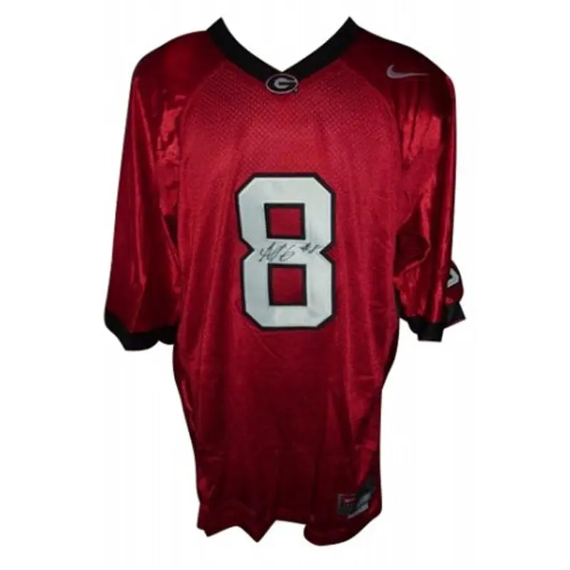 A.J. Green Autographed Georgia Bulldogs (Red #8) Nike Jersey