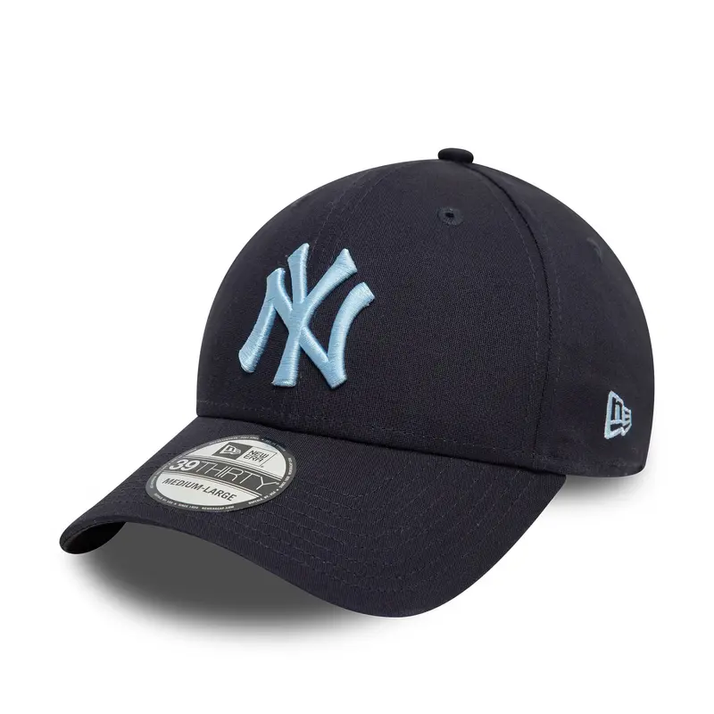 New Era - 39THIRTY - League Essential - New York Yankees - Navy/Light Blue